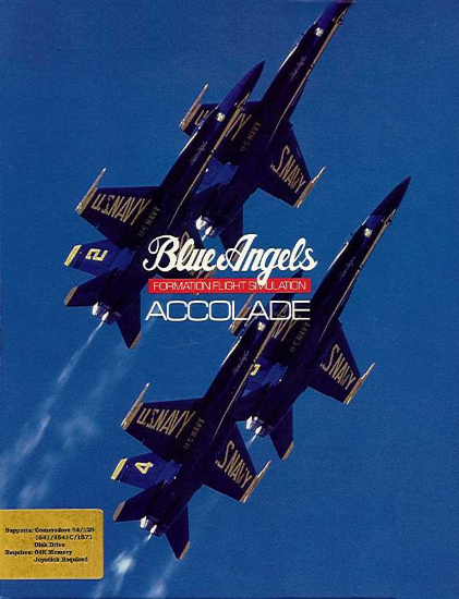 Blue Angels: Formation Flight Simulation box art for Commodore 64